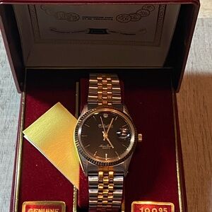 Lucien Piccard Gold and Black Watch